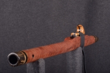 Red Curly Tiger Native American Flute, Minor, High C-5, #T4E
